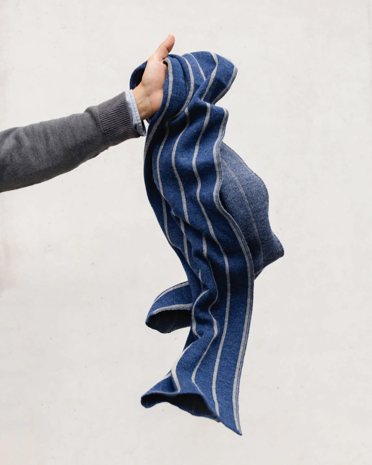 Paris West x Alex Crane — Moto Scarf in Denim/Gray