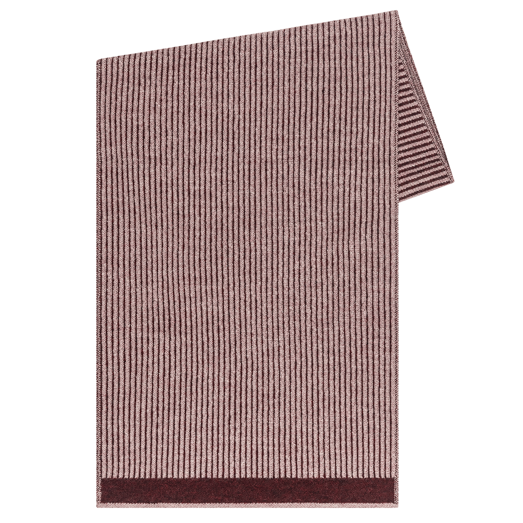 Shift Stripe Scarf in Burgundy/Lilac