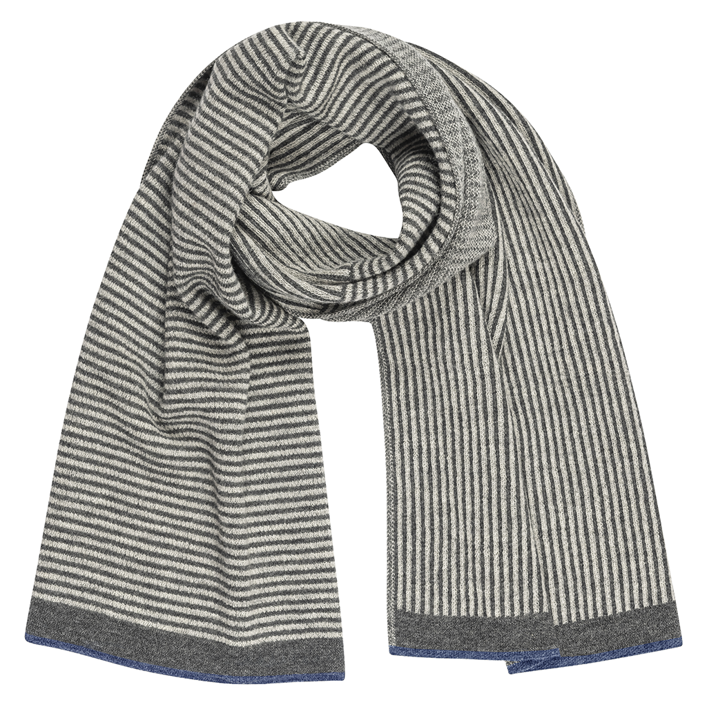 Shift Stripe Scarf in Charcoal/Light Gray – Paris West
