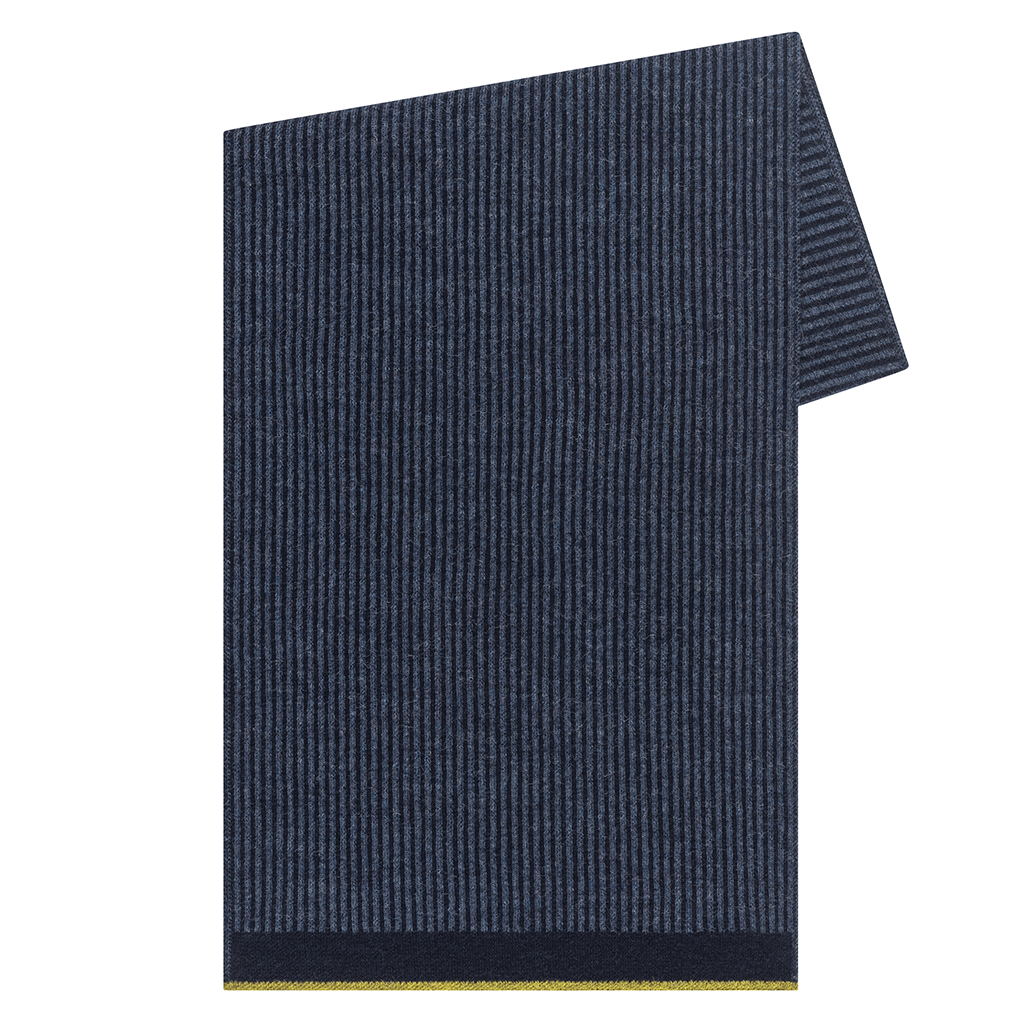 Shift Stripe Scarf in Navy/Denim