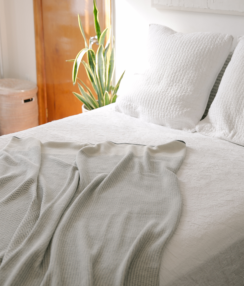 New Amsterdam Throw in Gray/Ivory