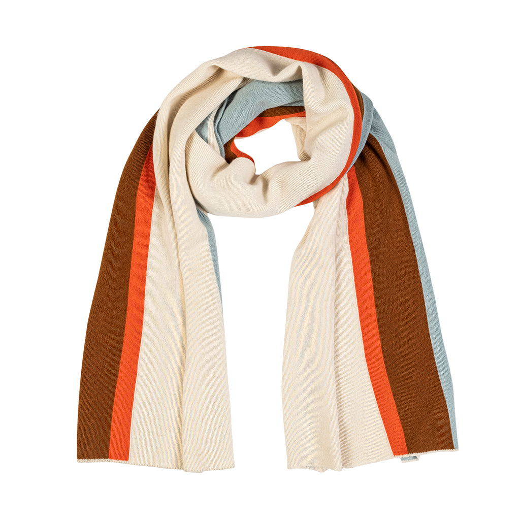 Colorfield Striped Scarf in Cloud
