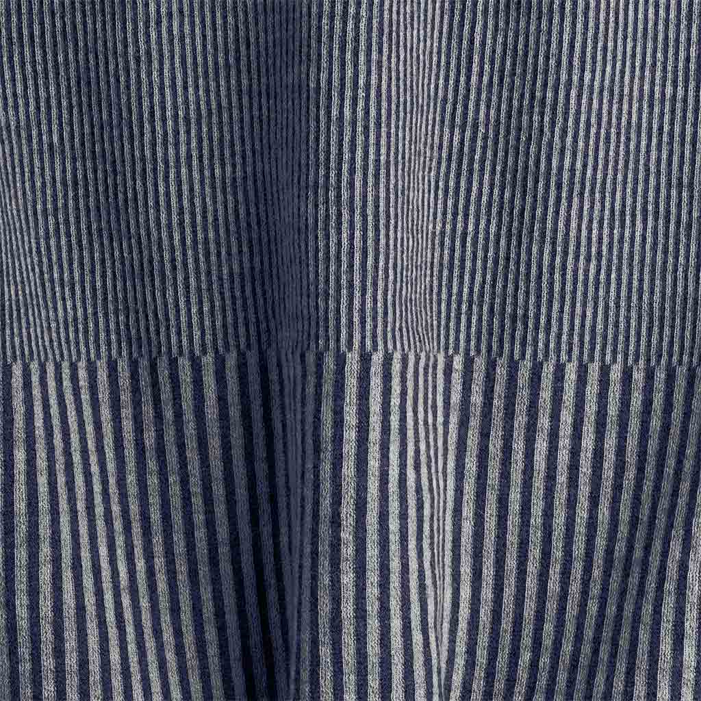 Stripes Throw in Denim / Gray